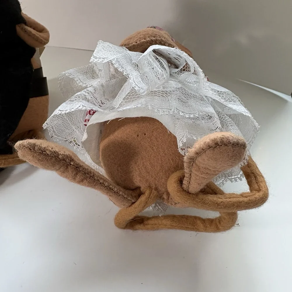 Annalee Wedding Mice Bride And Groom Mouse Set 1994 No. 2055 With Tags Mint!